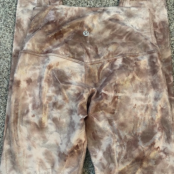 Lululemon align tan shimmery leggings size 4 - Picture 5 of 6